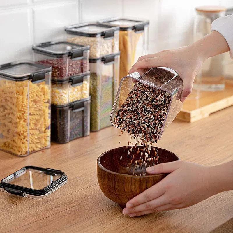 Pote em Acrílico Transparente para Armazenamento de Alimentos