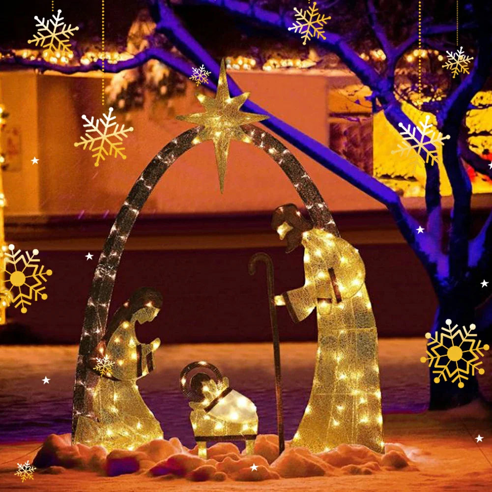 Presépio Natalino Leds Iluminado Domus Concept - Magia do Natal