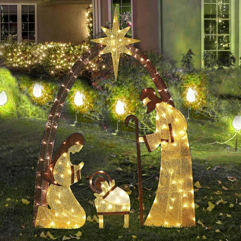 Presépio Natalino Leds Iluminado Domus Concept - Magia do Natal