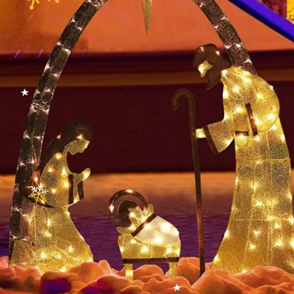 Presépio Natalino Leds Iluminado Domus Concept - Magia do Natal