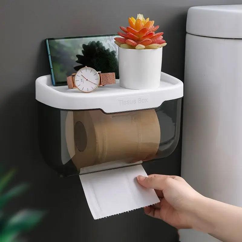 Caixa Para Papel Higiênico - Com Suporte Para Celular