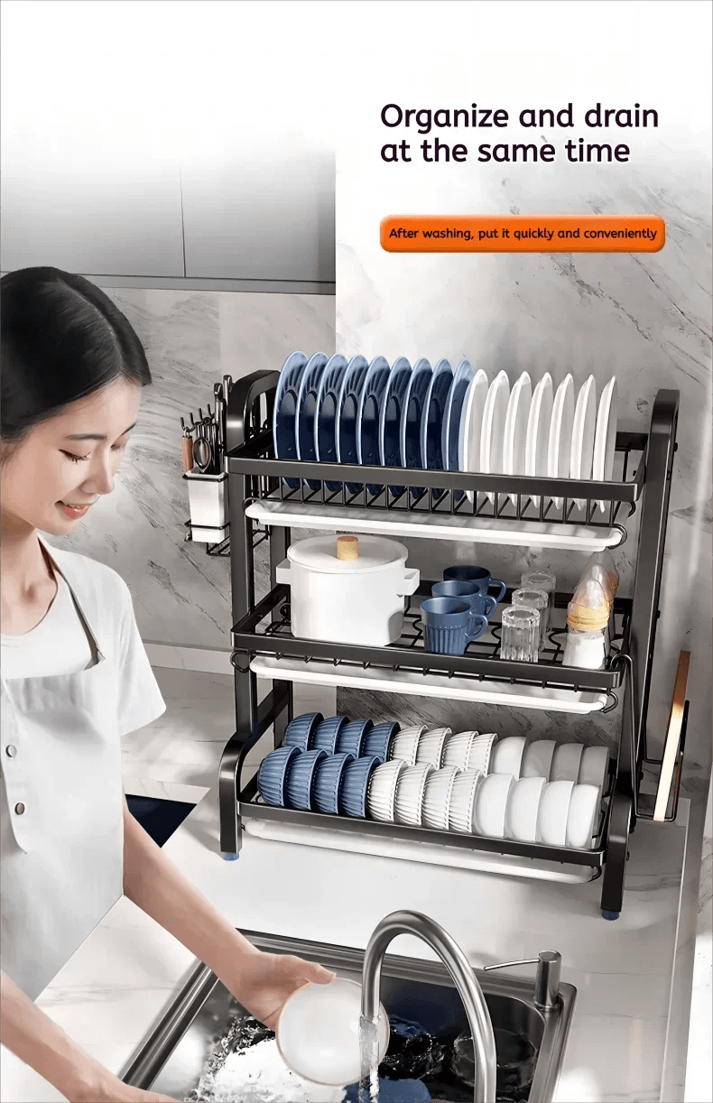 Escorredor de Pratos - Compacto de Alta Capacidade