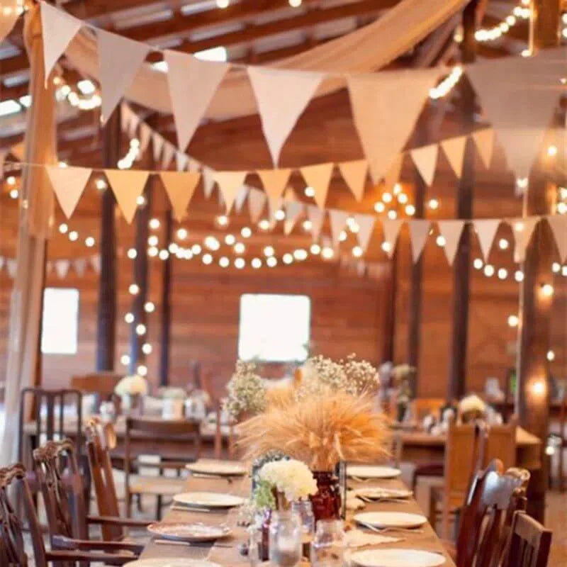 Varal de Luzes Solar com Lâmpadas Vintage Kasamô - Ilumine Exteriores