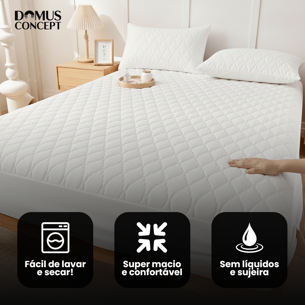 Capa Protetora de Colchão DomusBed Premium + Brinde Exclusivo