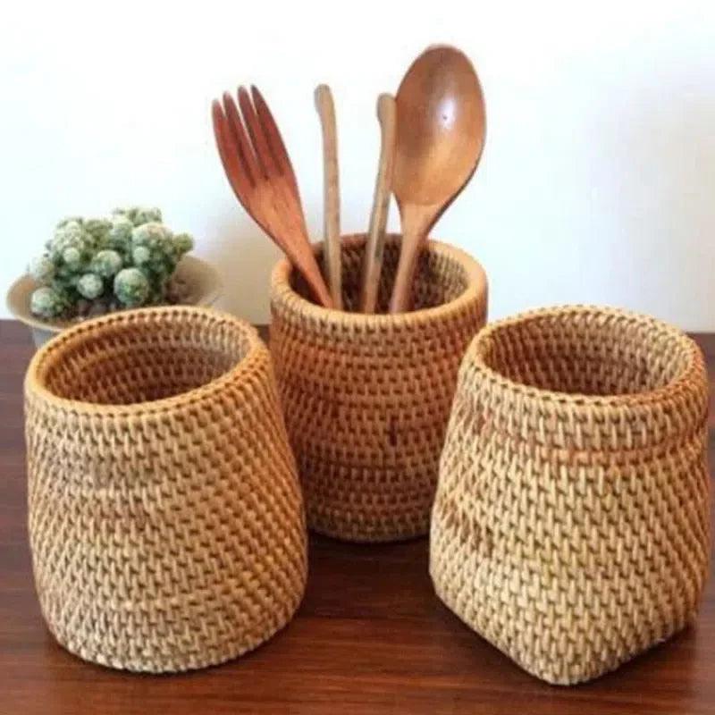 Mini Cesto de Rattan - Domus Concept