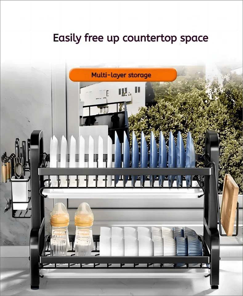 Escorredor de Pratos - Compacto de Alta Capacidade