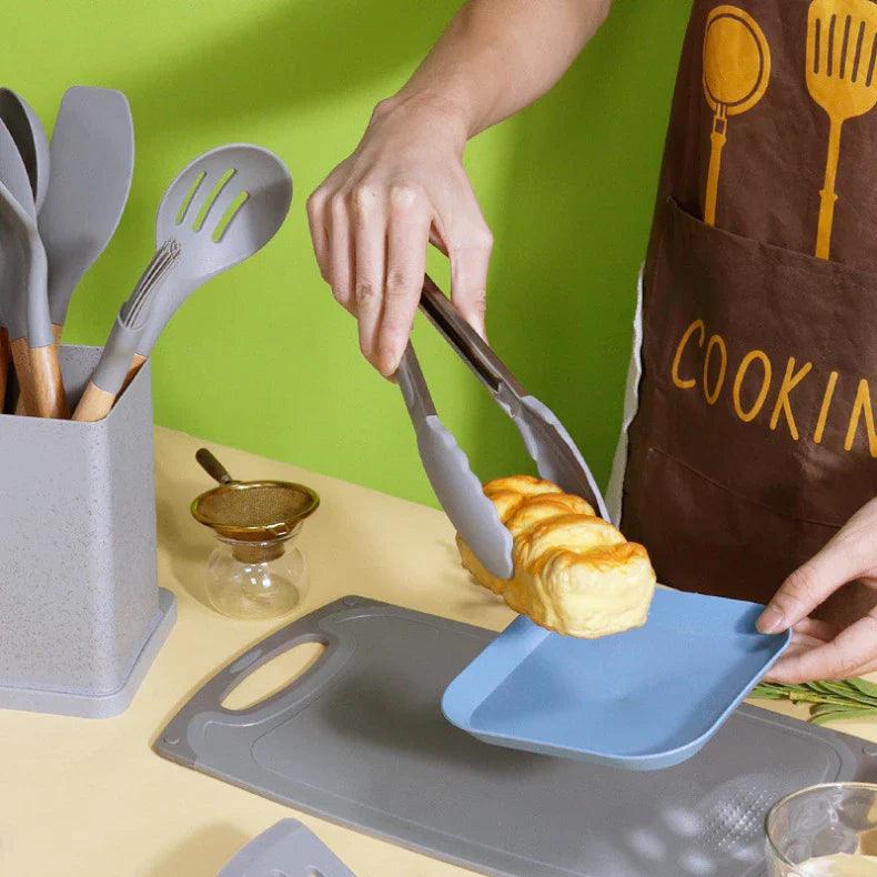 Kit de Utensílios  Premium de Silicone 19 Peças