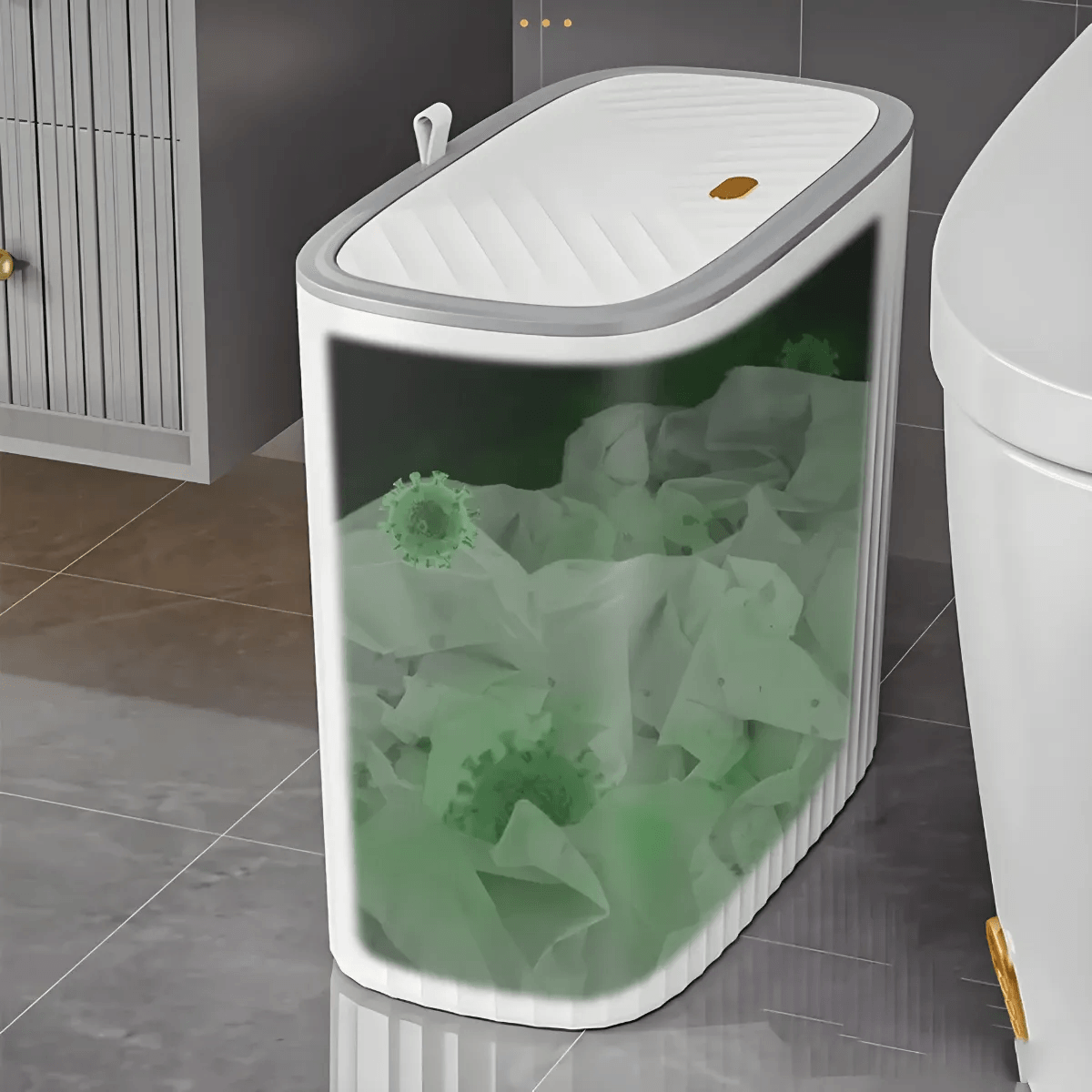 Lixeira Compacta Ninna Enxovais- Abertura por Indução