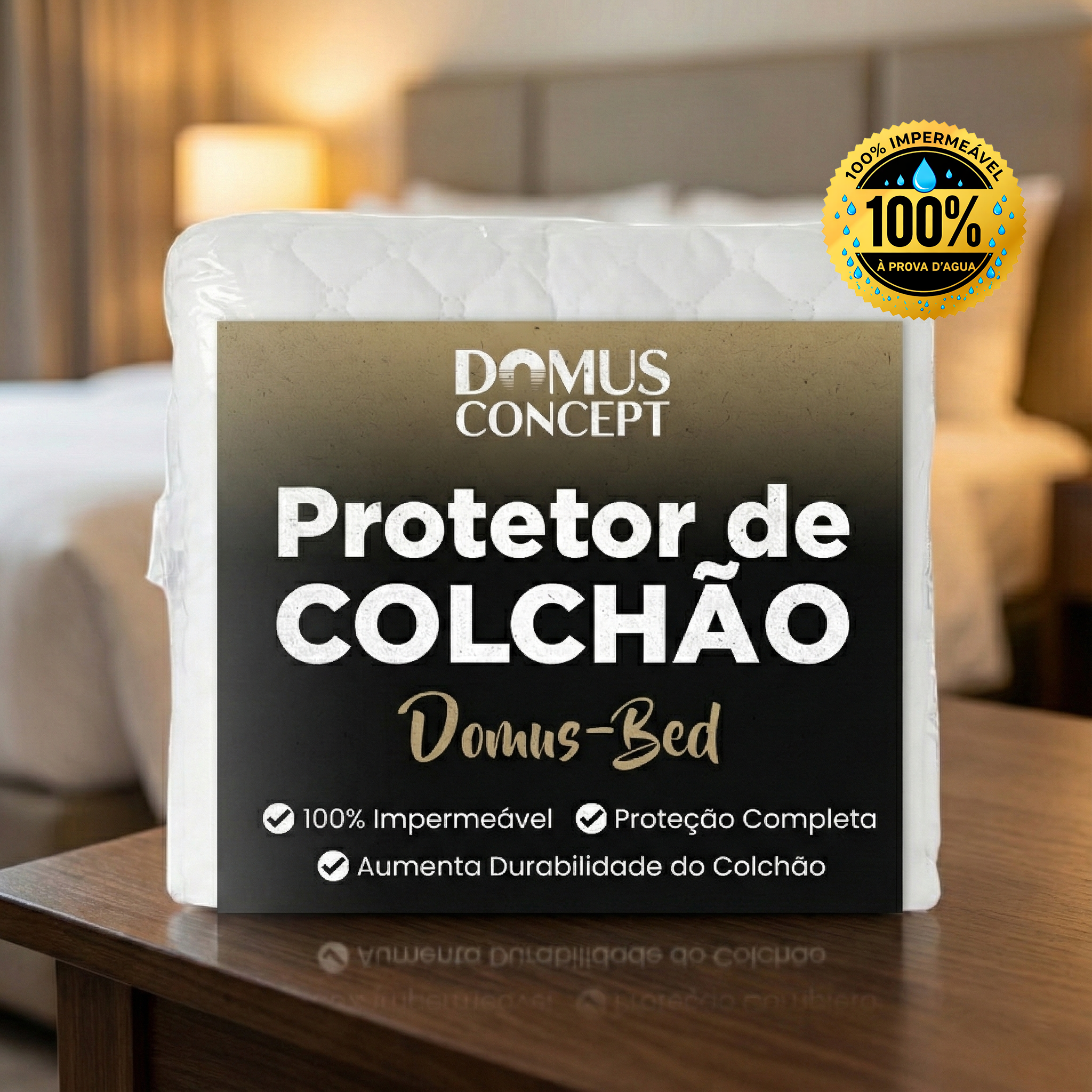 Capa Protetora de Colchão DomusBed Premium + Brinde Exclusivo