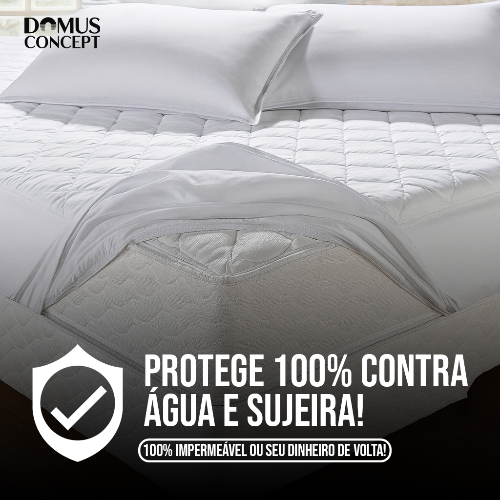 Capa Protetora de Colchão DomusBed Premium + Brinde Exclusivo