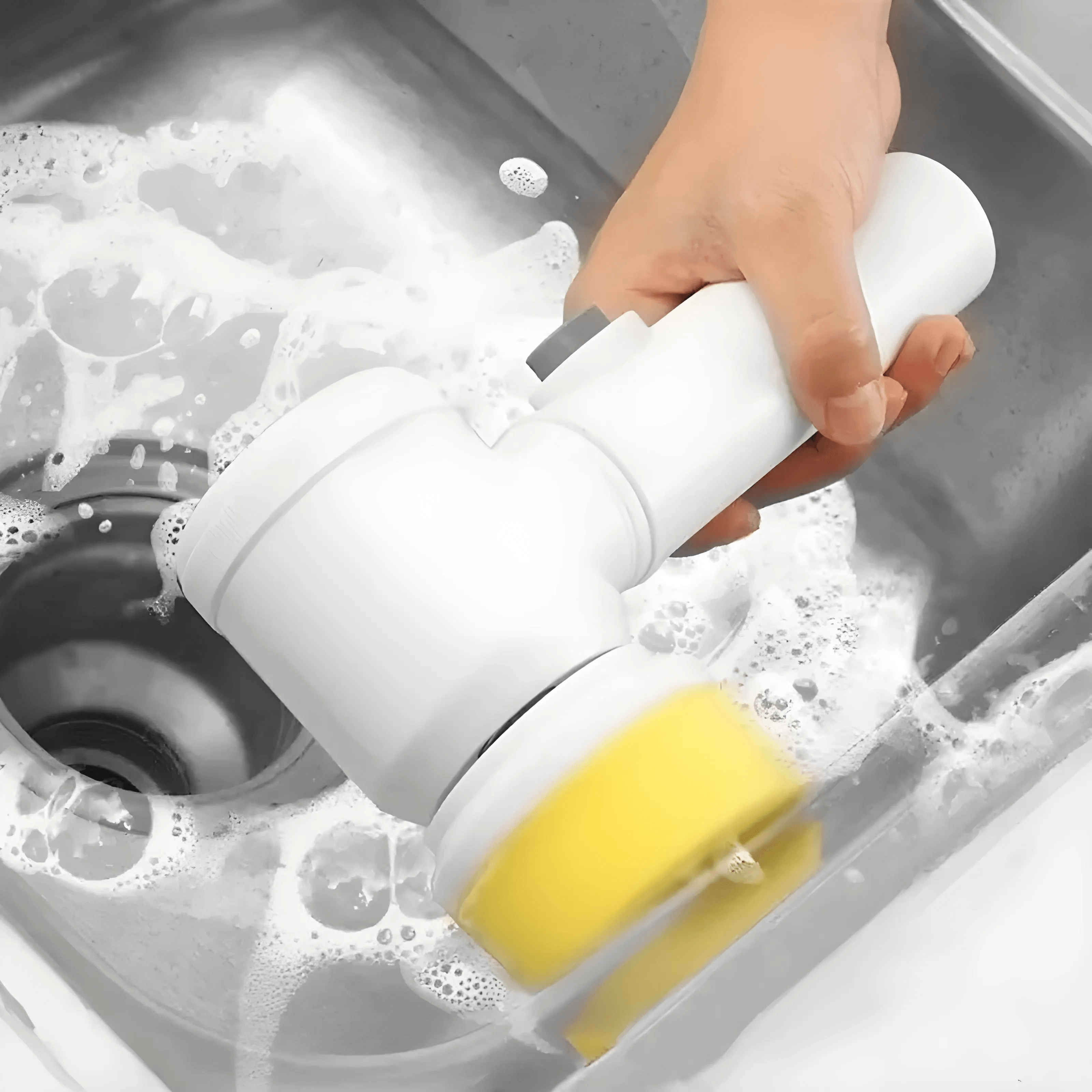 Escova Elétrica de Limpeza Sem Fio - 5 em 1